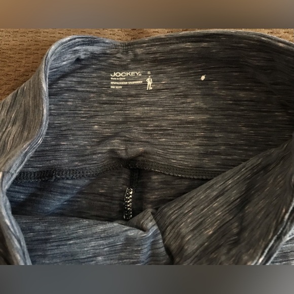 NWOT Jockey Heather Blue Speckled Running Leggings - S - Picture 3 of 7